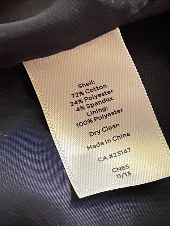 Talbots Women's Double Button Navy Blazer - Picture 9 of 10